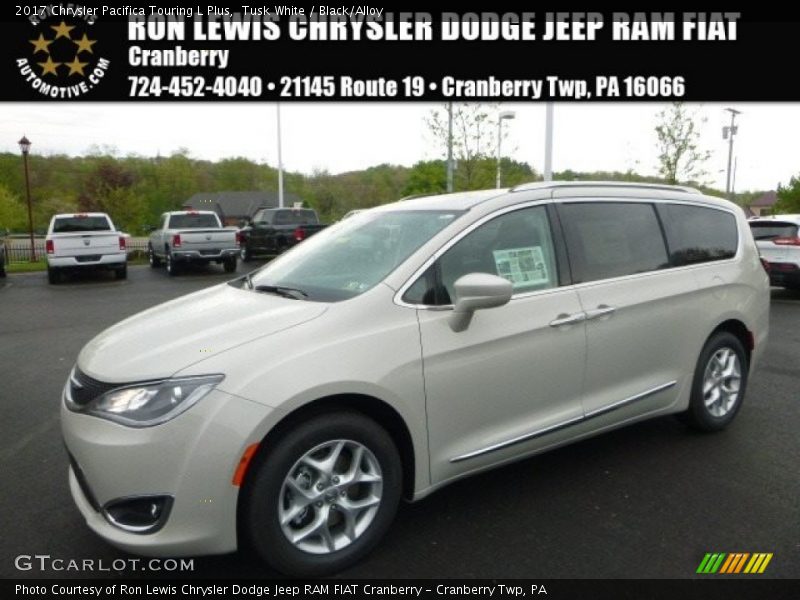 Tusk White / Black/Alloy 2017 Chrysler Pacifica Touring L Plus