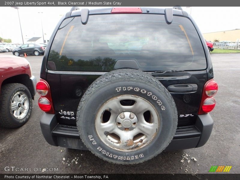 Black Clearcoat / Medium Slate Gray 2007 Jeep Liberty Sport 4x4
