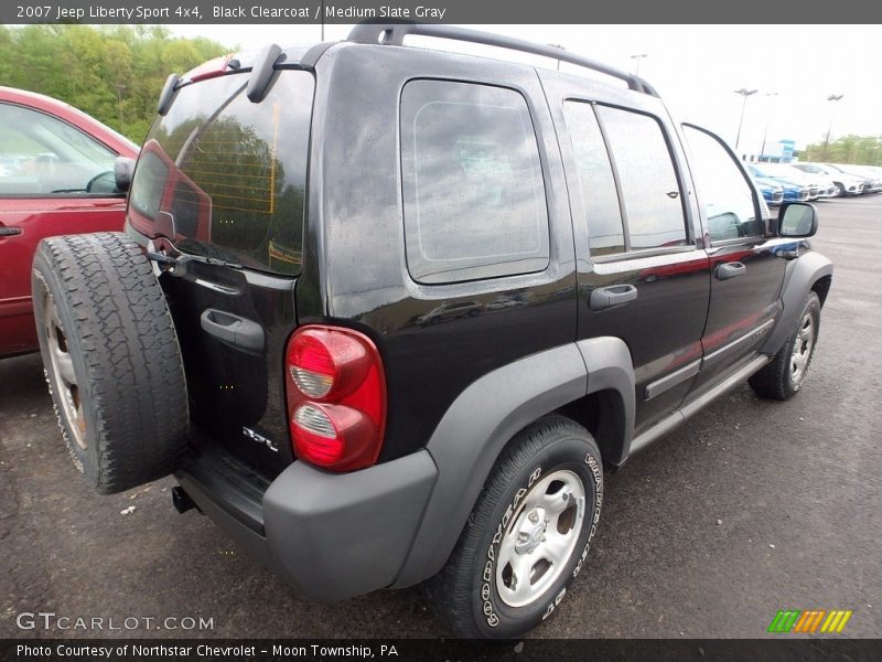 Black Clearcoat / Medium Slate Gray 2007 Jeep Liberty Sport 4x4