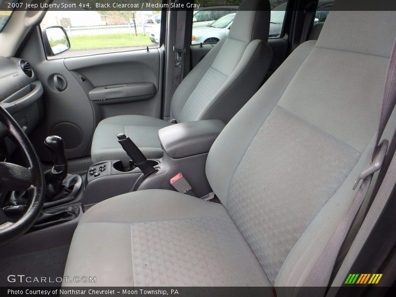 Black Clearcoat / Medium Slate Gray 2007 Jeep Liberty Sport 4x4