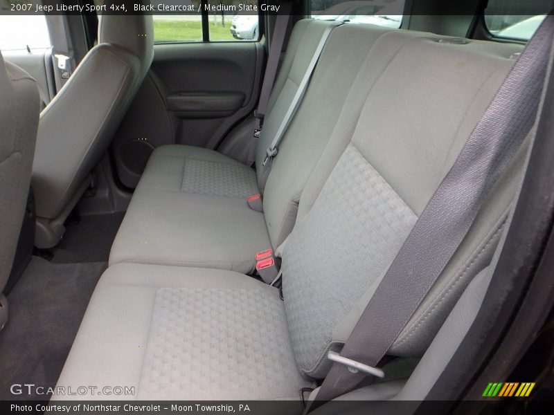 Black Clearcoat / Medium Slate Gray 2007 Jeep Liberty Sport 4x4