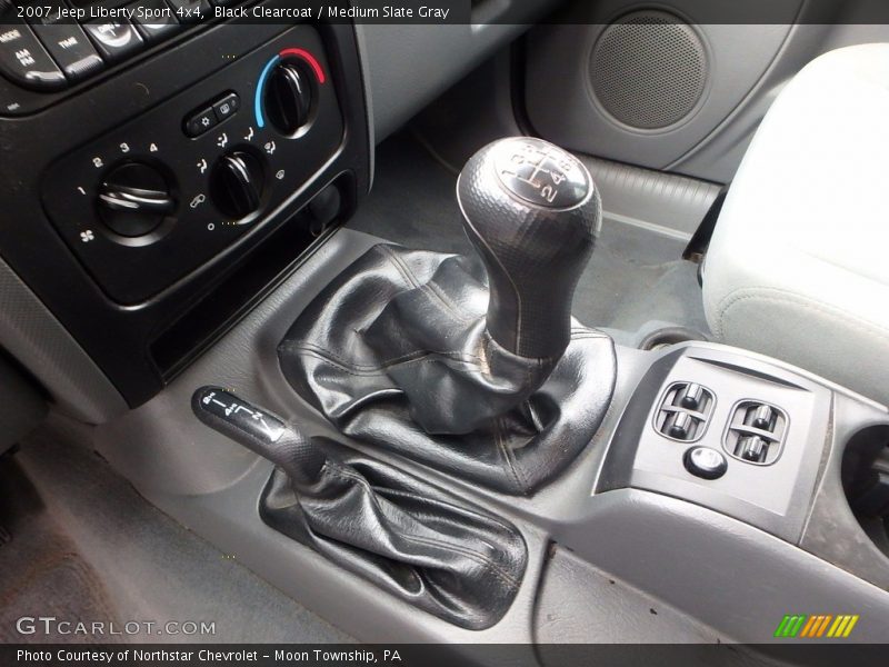 Black Clearcoat / Medium Slate Gray 2007 Jeep Liberty Sport 4x4