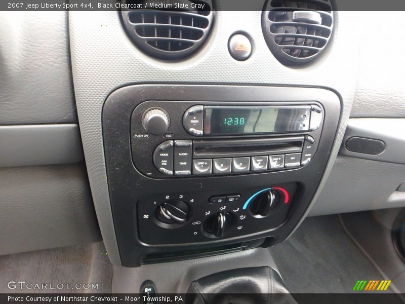 Black Clearcoat / Medium Slate Gray 2007 Jeep Liberty Sport 4x4