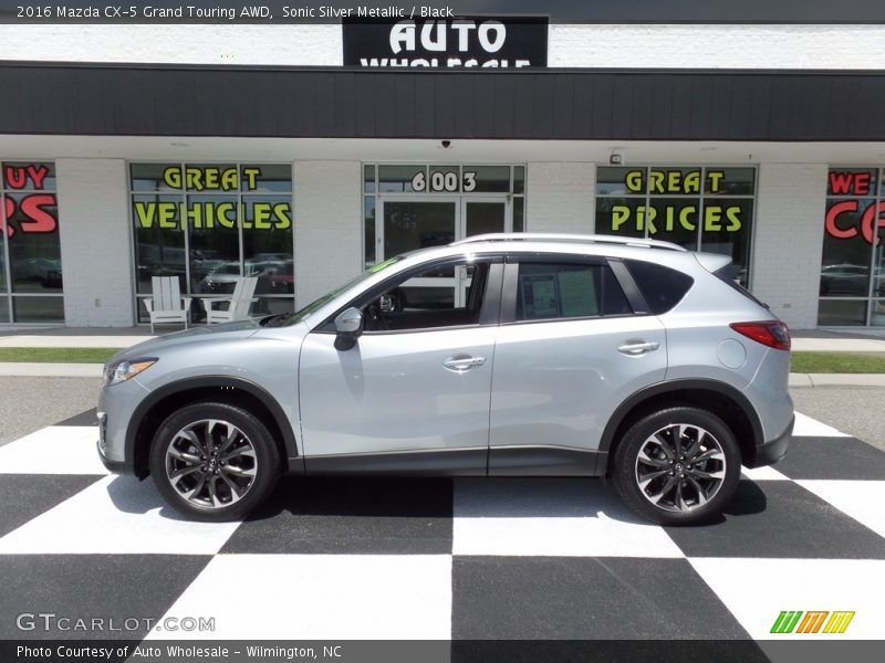 Sonic Silver Metallic / Black 2016 Mazda CX-5 Grand Touring AWD