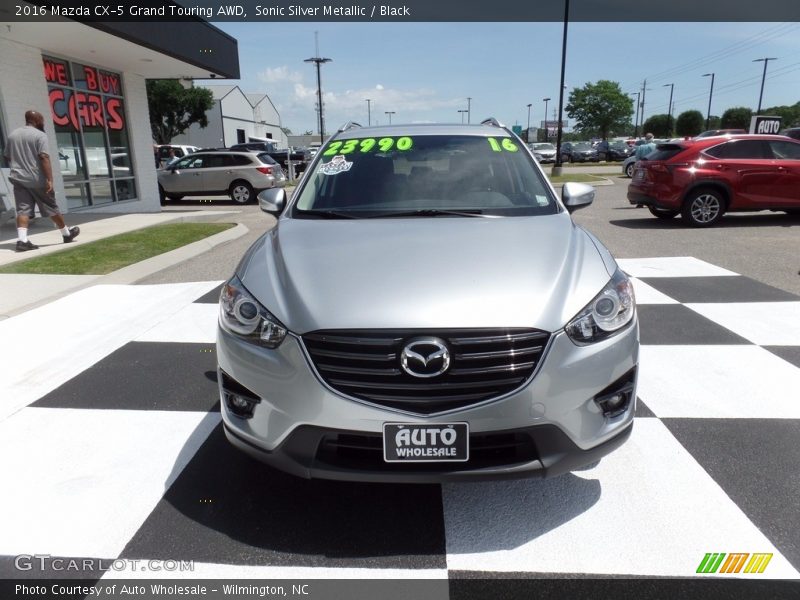 Sonic Silver Metallic / Black 2016 Mazda CX-5 Grand Touring AWD