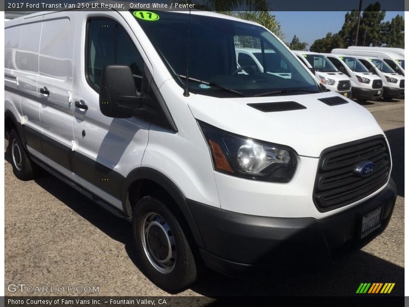 Oxford White / Pewter 2017 Ford Transit Van 250 LR Regular