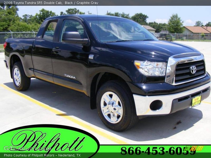 Black / Graphite Gray 2008 Toyota Tundra SR5 Double Cab
