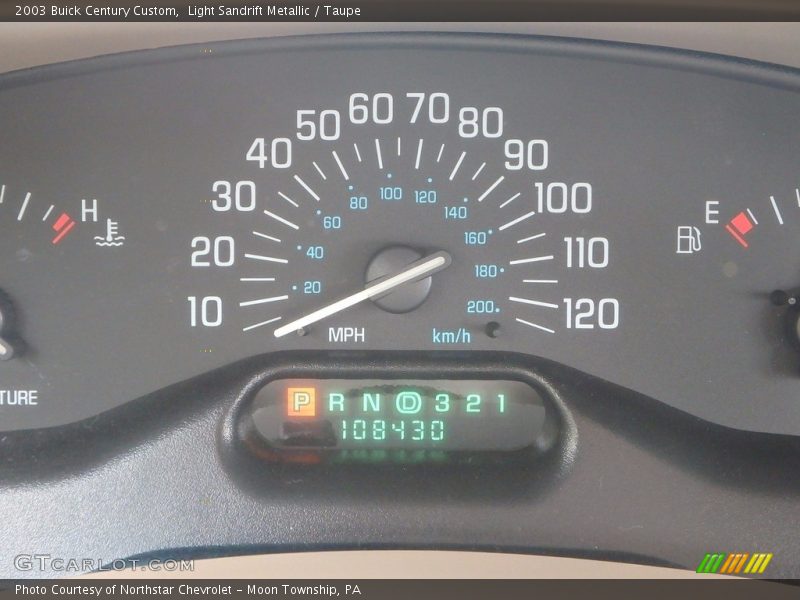 Light Sandrift Metallic / Taupe 2003 Buick Century Custom