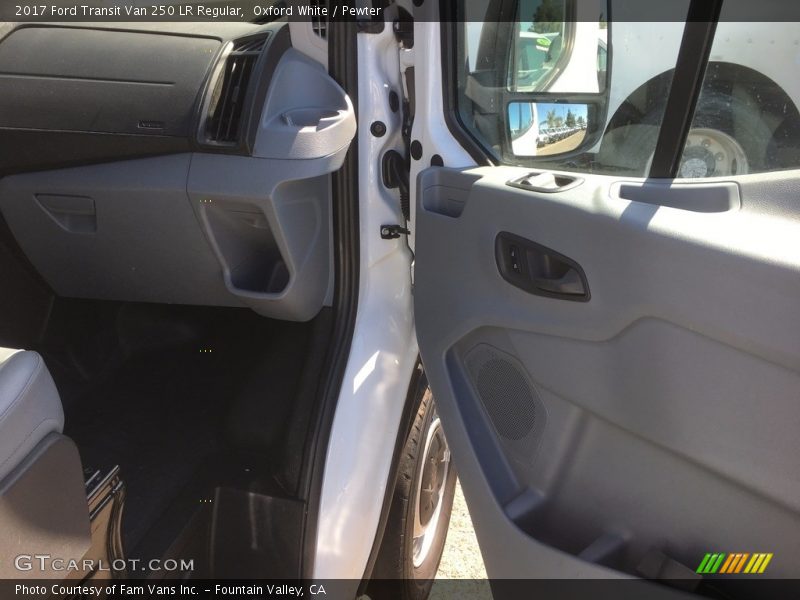 Oxford White / Pewter 2017 Ford Transit Van 250 LR Regular
