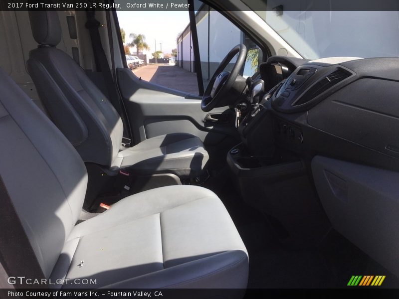 Oxford White / Pewter 2017 Ford Transit Van 250 LR Regular