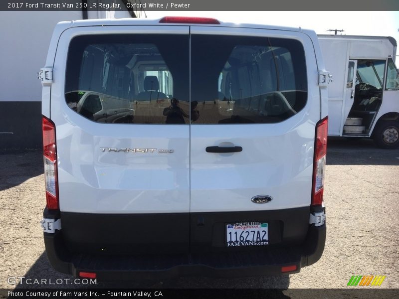 Oxford White / Pewter 2017 Ford Transit Van 250 LR Regular