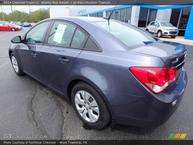 Atlantis Blue Metallic / Jet Black/Medium Titanium 2014 Chevrolet Cruze LS