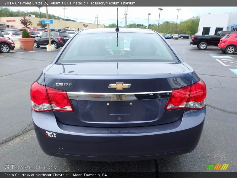 Atlantis Blue Metallic / Jet Black/Medium Titanium 2014 Chevrolet Cruze LS