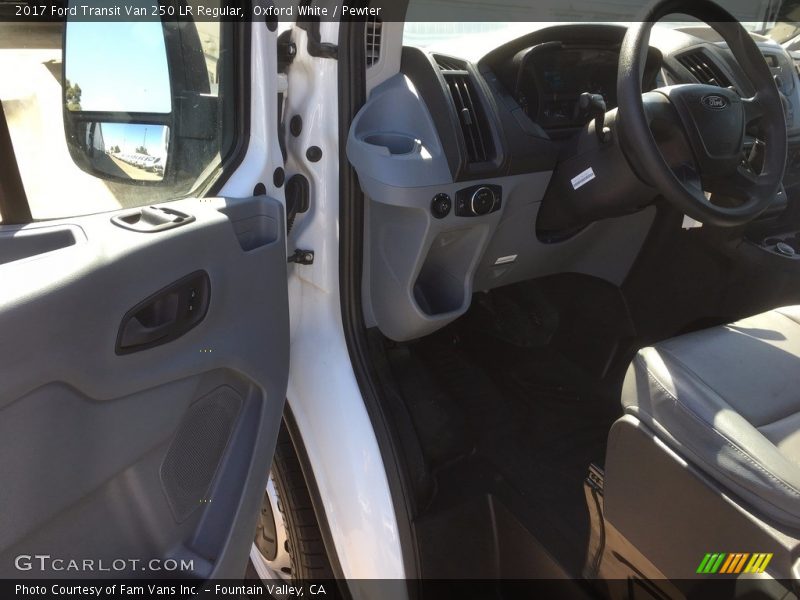 Oxford White / Pewter 2017 Ford Transit Van 250 LR Regular