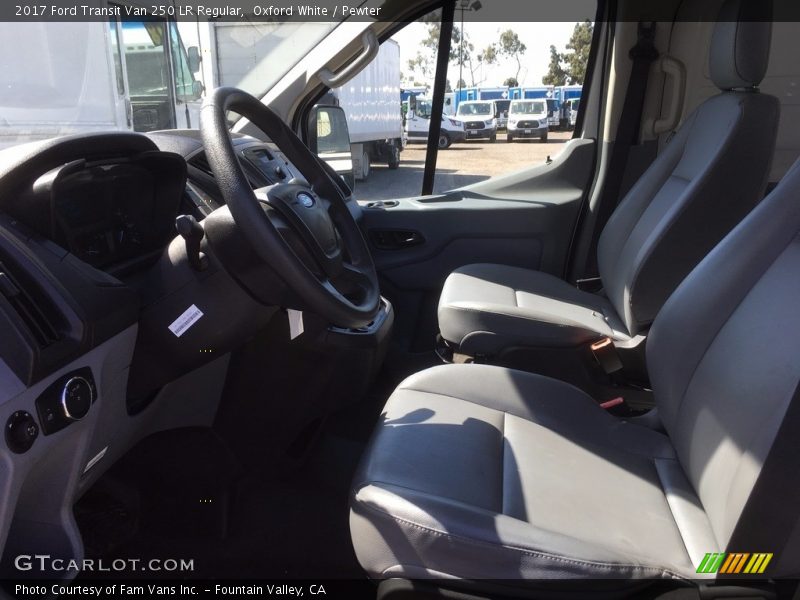 Oxford White / Pewter 2017 Ford Transit Van 250 LR Regular