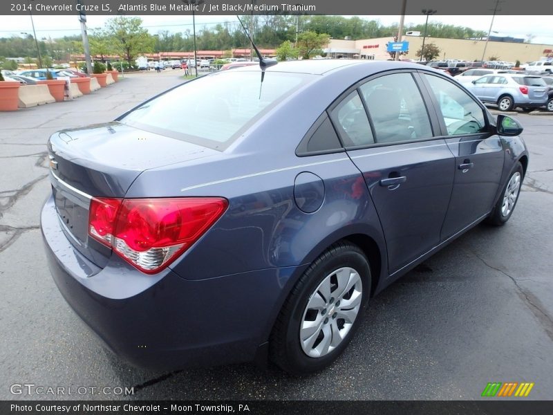 Atlantis Blue Metallic / Jet Black/Medium Titanium 2014 Chevrolet Cruze LS