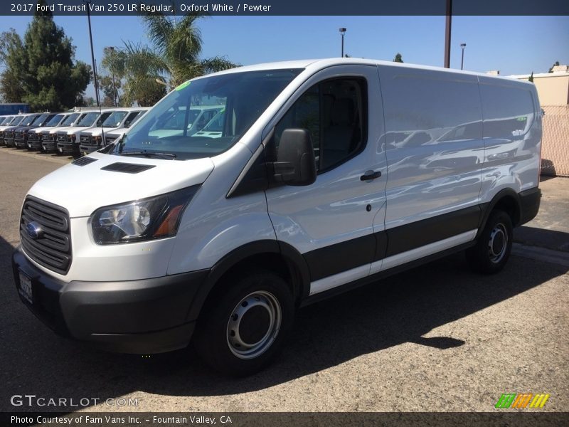 Oxford White / Pewter 2017 Ford Transit Van 250 LR Regular
