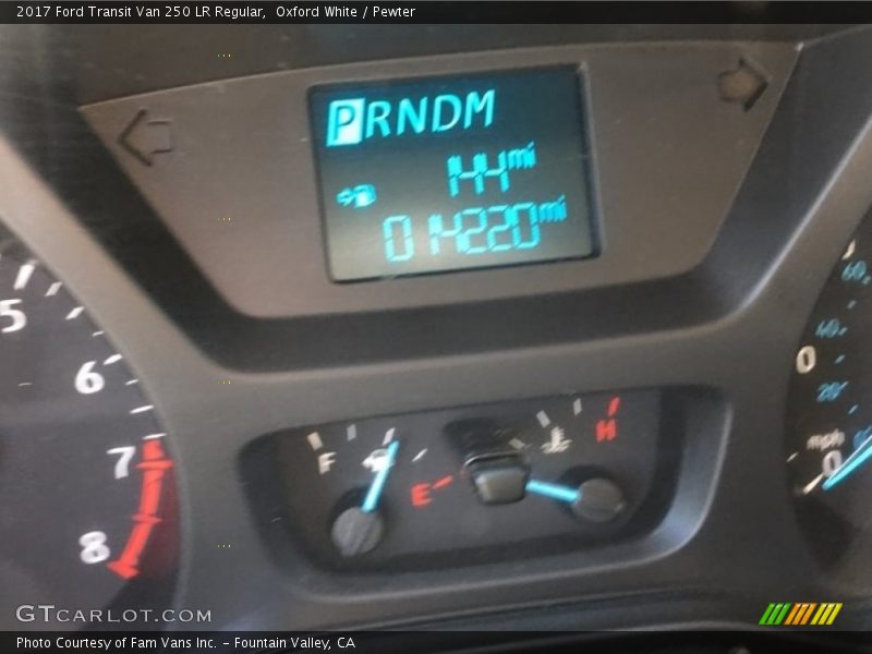 Oxford White / Pewter 2017 Ford Transit Van 250 LR Regular