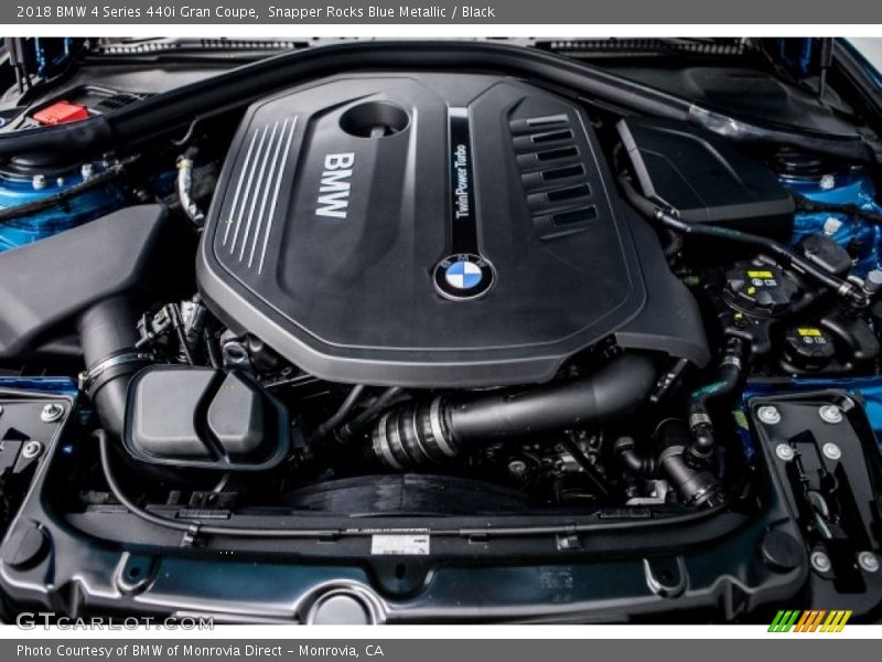 Snapper Rocks Blue Metallic / Black 2018 BMW 4 Series 440i Gran Coupe