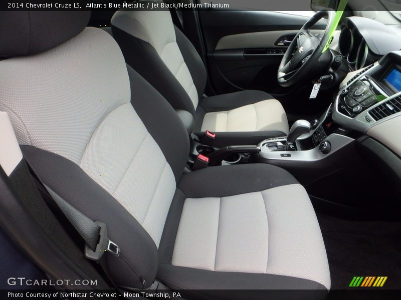 Atlantis Blue Metallic / Jet Black/Medium Titanium 2014 Chevrolet Cruze LS