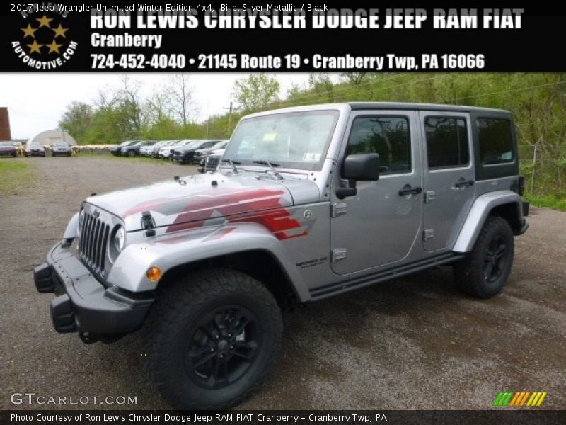 Billet Silver Metallic / Black 2017 Jeep Wrangler Unlimited Winter Edition 4x4