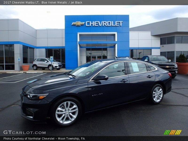 Blue Velvet Metallic / Jet Black 2017 Chevrolet Malibu LT