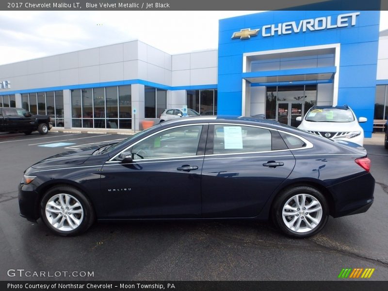 Blue Velvet Metallic / Jet Black 2017 Chevrolet Malibu LT