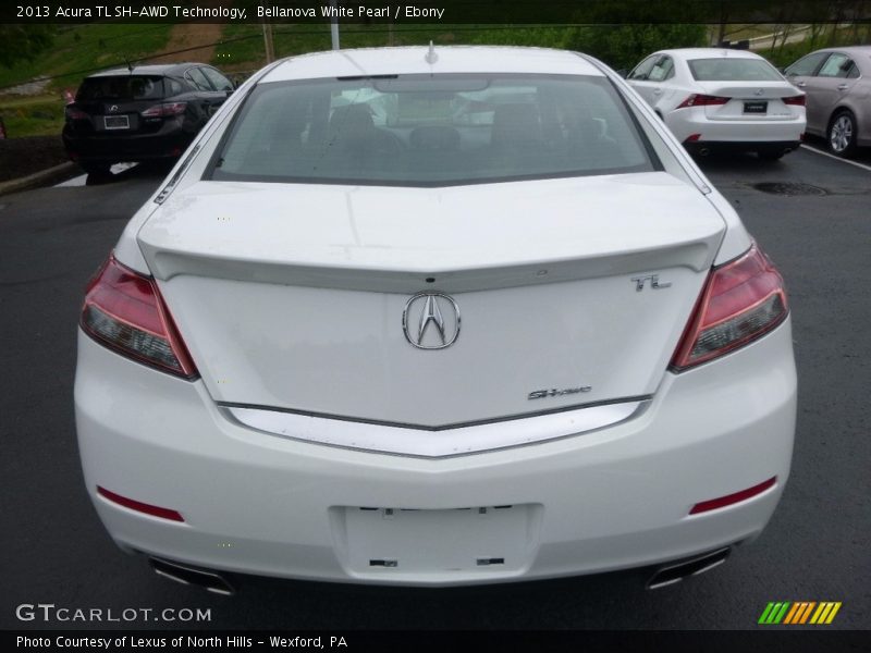 Bellanova White Pearl / Ebony 2013 Acura TL SH-AWD Technology