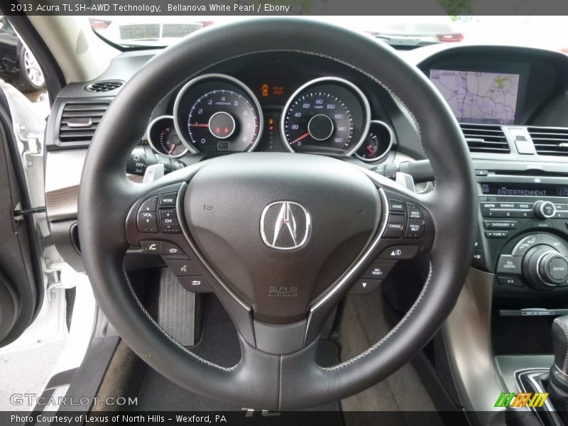 Bellanova White Pearl / Ebony 2013 Acura TL SH-AWD Technology