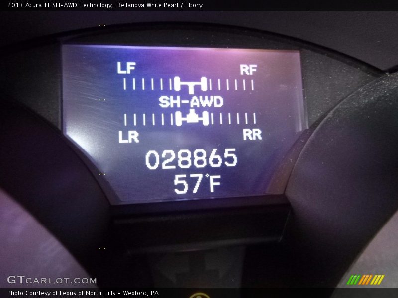 Bellanova White Pearl / Ebony 2013 Acura TL SH-AWD Technology