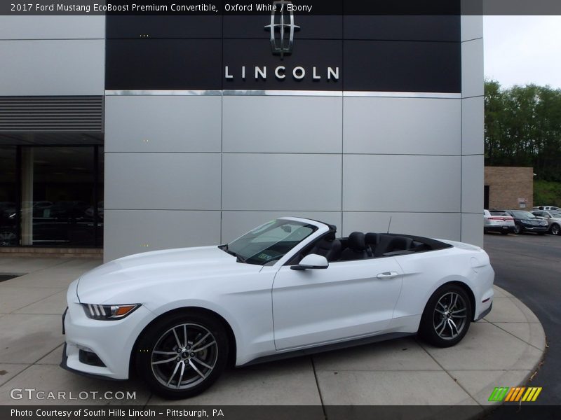 Front 3/4 View of 2017 Mustang EcoBoost Premium Convertible