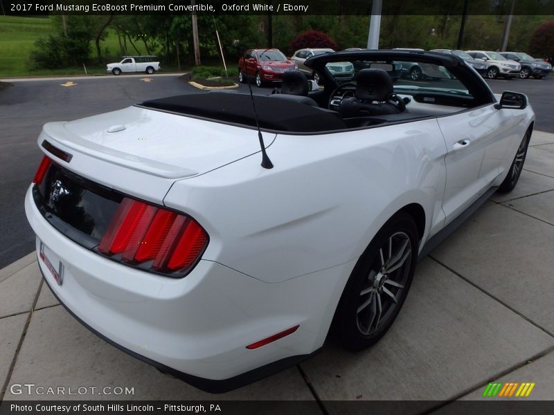 Oxford White / Ebony 2017 Ford Mustang EcoBoost Premium Convertible