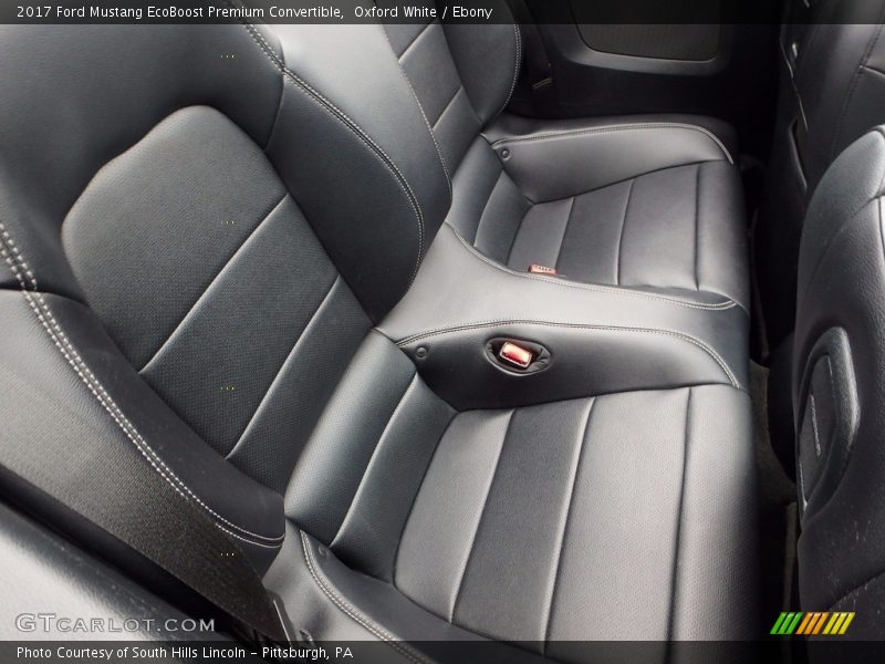 Rear Seat of 2017 Mustang EcoBoost Premium Convertible