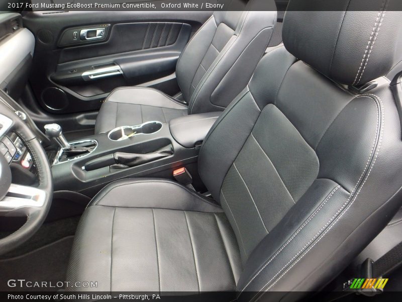 Front Seat of 2017 Mustang EcoBoost Premium Convertible