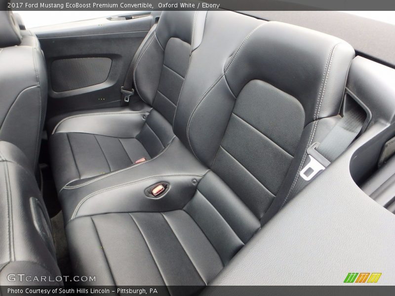 Rear Seat of 2017 Mustang EcoBoost Premium Convertible