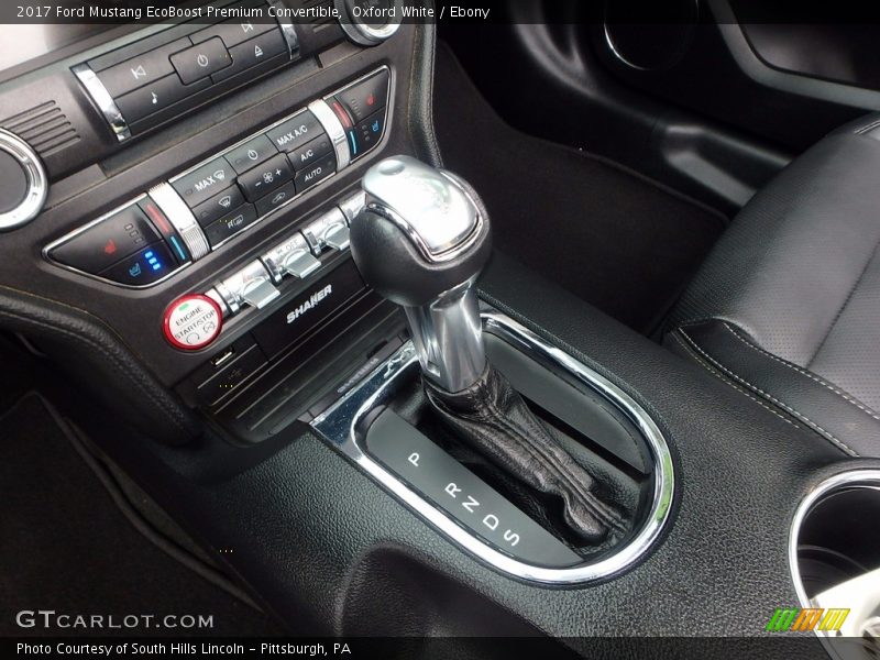  2017 Mustang EcoBoost Premium Convertible 6 Speed SelectShift Automatic Shifter