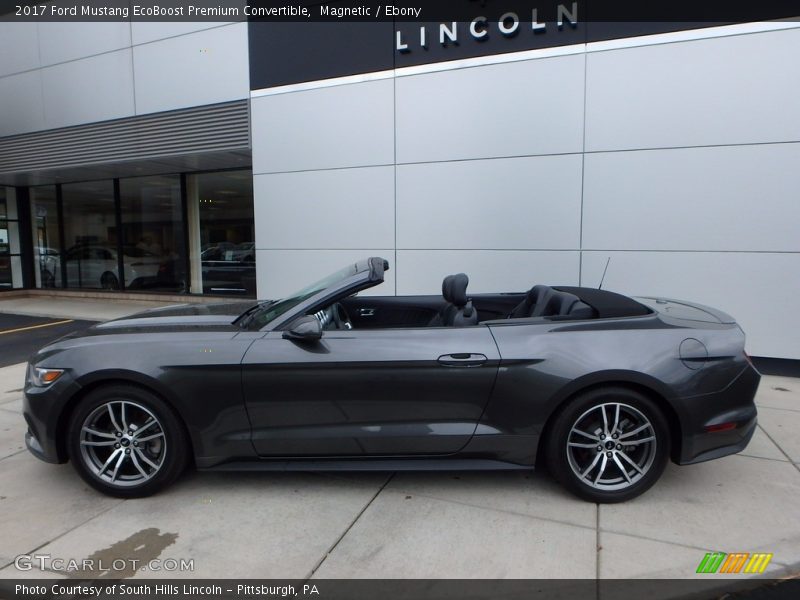 Magnetic / Ebony 2017 Ford Mustang EcoBoost Premium Convertible