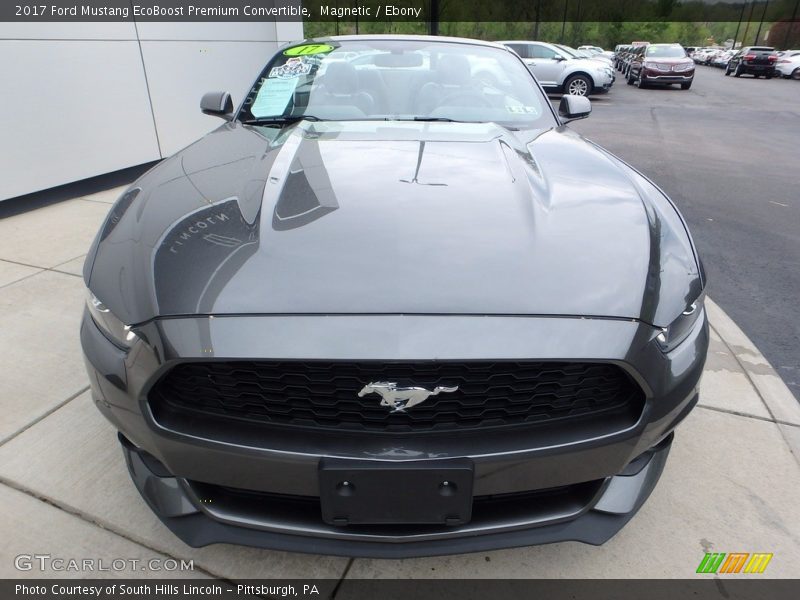 Magnetic / Ebony 2017 Ford Mustang EcoBoost Premium Convertible