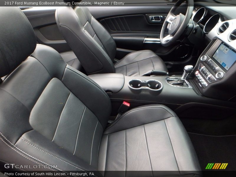 Front Seat of 2017 Mustang EcoBoost Premium Convertible