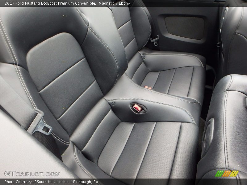 Rear Seat of 2017 Mustang EcoBoost Premium Convertible