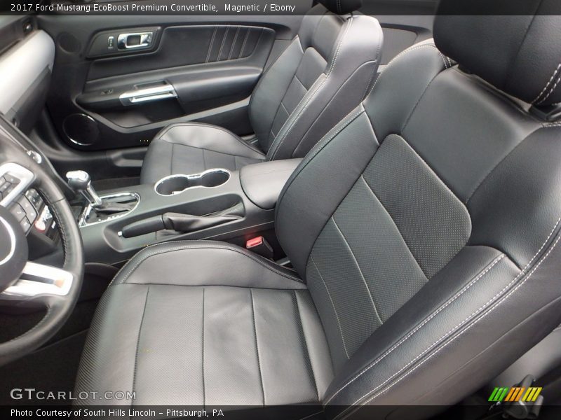 Front Seat of 2017 Mustang EcoBoost Premium Convertible