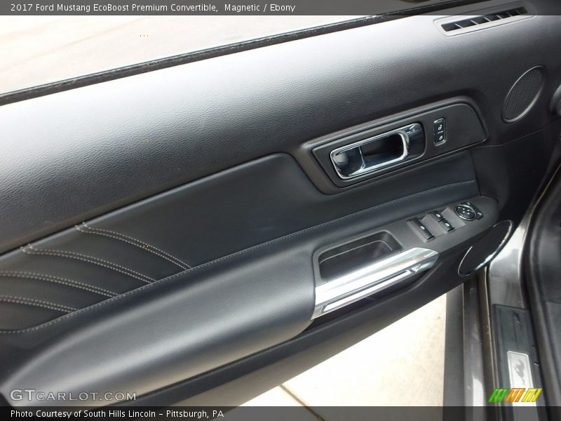 Magnetic / Ebony 2017 Ford Mustang EcoBoost Premium Convertible