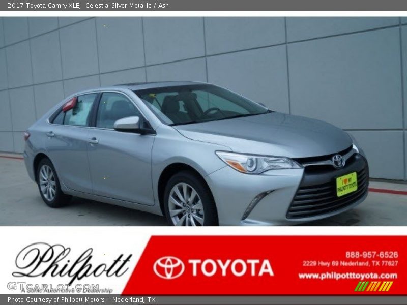Celestial Silver Metallic / Ash 2017 Toyota Camry XLE