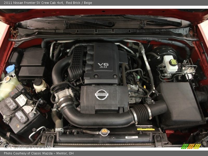 Red Brick / Beige 2011 Nissan Frontier SV Crew Cab 4x4