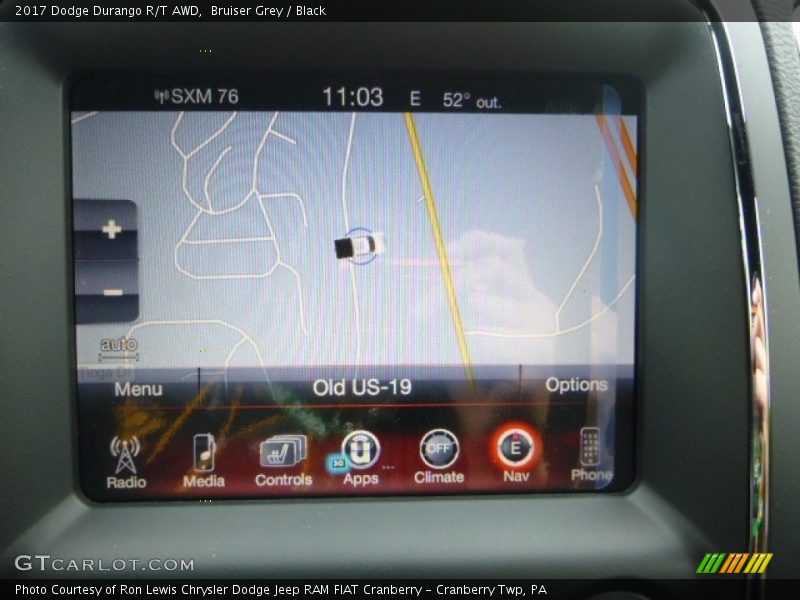 Bruiser Grey / Black 2017 Dodge Durango R/T AWD