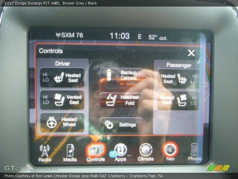 Bruiser Grey / Black 2017 Dodge Durango R/T AWD