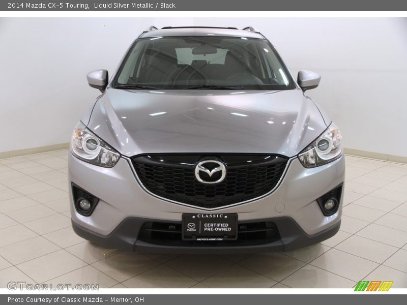 Liquid Silver Metallic / Black 2014 Mazda CX-5 Touring