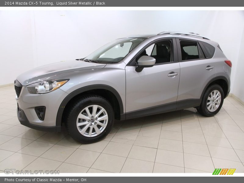 Liquid Silver Metallic / Black 2014 Mazda CX-5 Touring