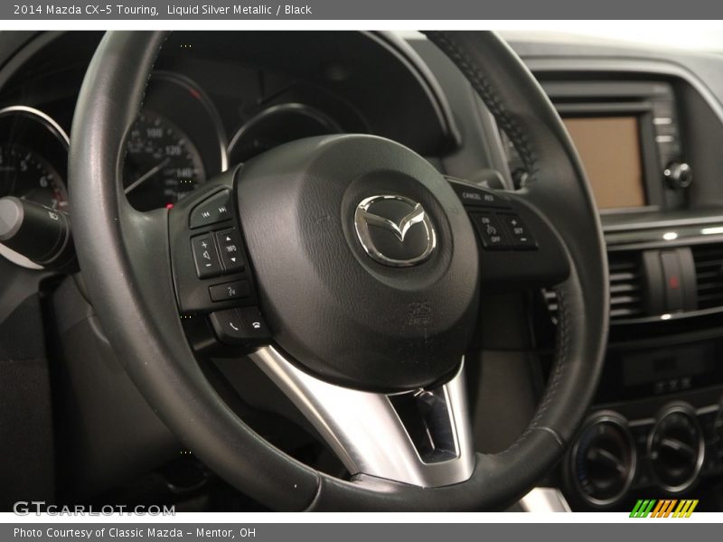 Liquid Silver Metallic / Black 2014 Mazda CX-5 Touring