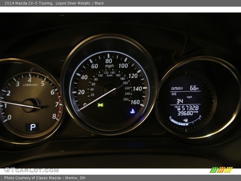 Liquid Silver Metallic / Black 2014 Mazda CX-5 Touring